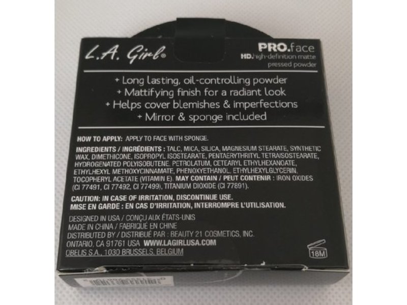 L.A. Girl Pro.Face HD.High Defination Matte Pressed Powder, Fair GPP601