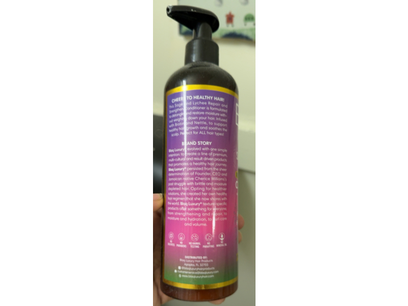 Blaq Luxury Repair & Strength Conditioner, Sage and Lychee, 12 fl oz/355 mL