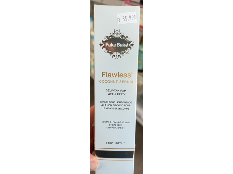 Fake Bake Flawless Face & Body Self-Tan Coconut Serum, 5 fl oz/148 mL