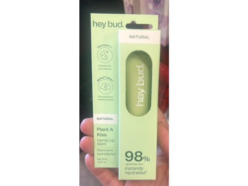 Hey Bud Hemp Lip Balm, Natural, 0.5 fl oz/15 mL