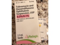 Tobramycin and Dexamethasone Ophthalmic Suspension, USP, 0.3%/0.1%, 2.5 mL, Padagis (RX) - thumbnail 2