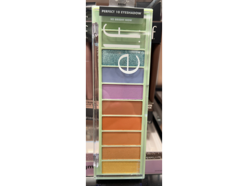 e.l.f. Perfect 10 Eyeshadow Palette, So Bright Now, 0.45 oz/13 g