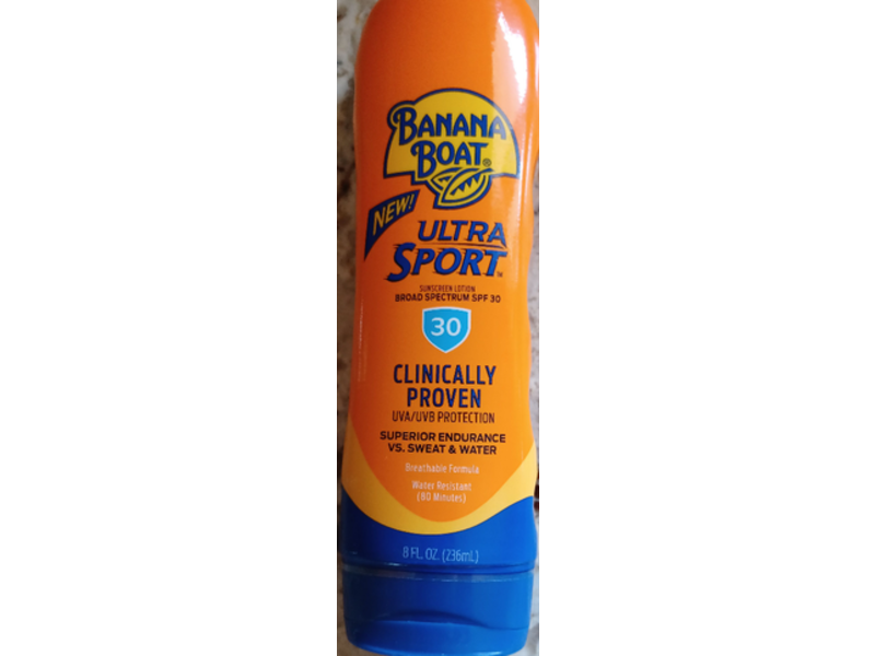 Banana Boat Ultra Sport Sunscreen Lotion, SPF 30, 8 fl oz/236 mL