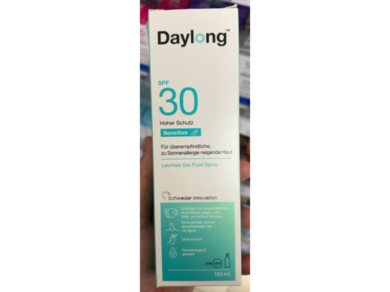 Daylong Sensitive Gel - Fluid Spray, SPF 30, 150 mL