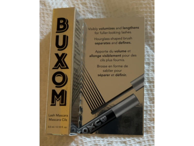 Buxom Lash Mascara, Blackest Black, 0.10 fl oz/3.0 mL