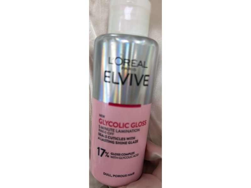 L'Oreal Elvive Glycolic Gloss Glycolic Gloss 5 Minute Lamination Rinse-Off, 200 mL