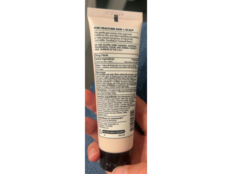 Tubby Todd Bath Co. Bye-Bye Cradle Cap, Aloe Vera Leaf Juice and Olive Fruit Oil, 1.8 fl oz/53 mL