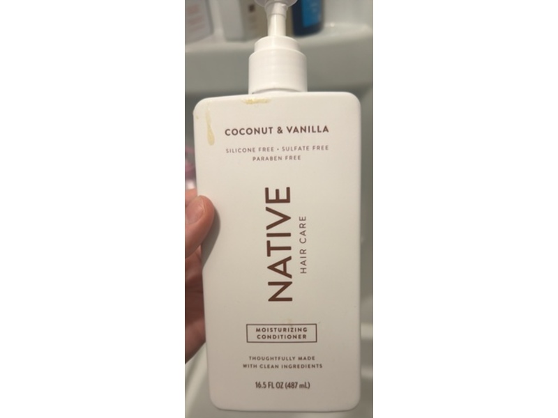 Native Hair Care Moisturizing Conditioner, Coconut & Vanilla, 16.5 fl oz/487 mL