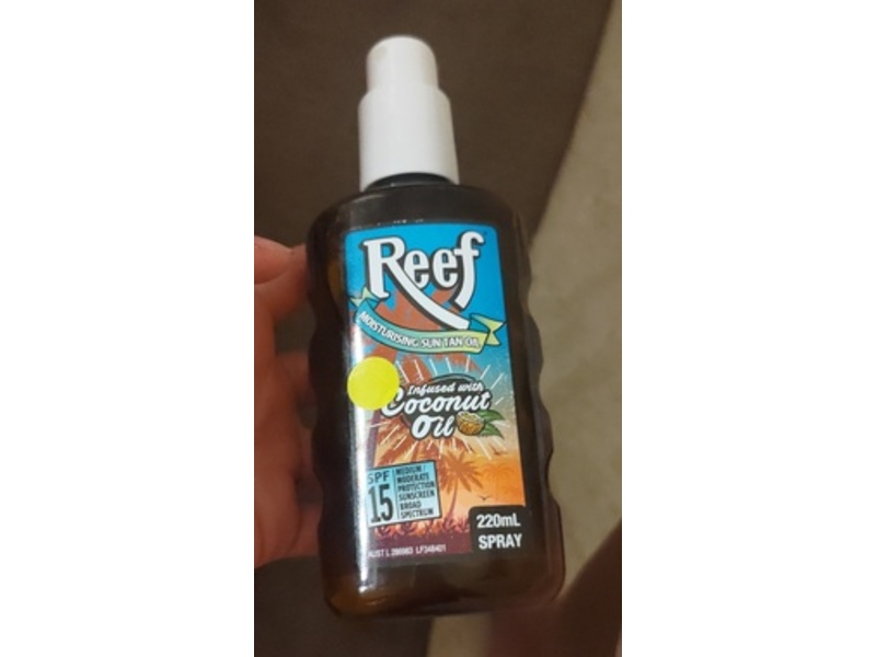 Reef Moisturising Sun Tan Oil Spray, SPF 15, Medium, 220 mL