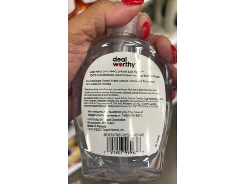 Deal Worthy Hand Soap, Fresh Scent, 7.5 fl oz/222 mL