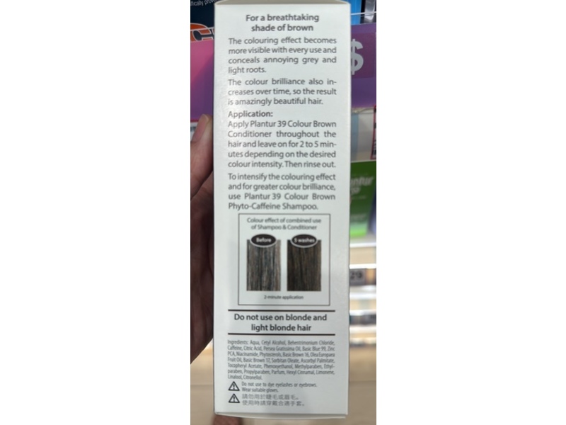 Dr Wolff Plantur 39 Conditioner, Colour Brown, 8.45 fl oz/250 mL
