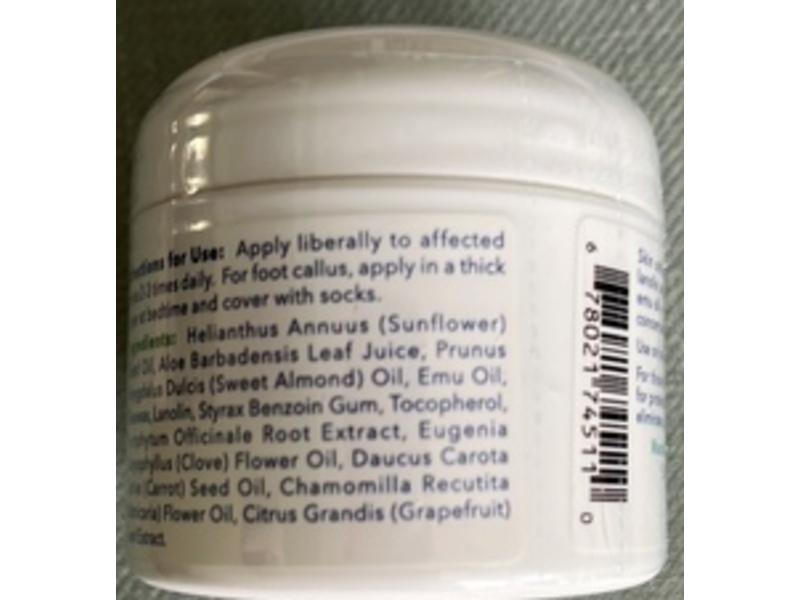 Emu Joy Miracle hand & Foot Cream, Emu Oil, 2 fl oz/57.6 g