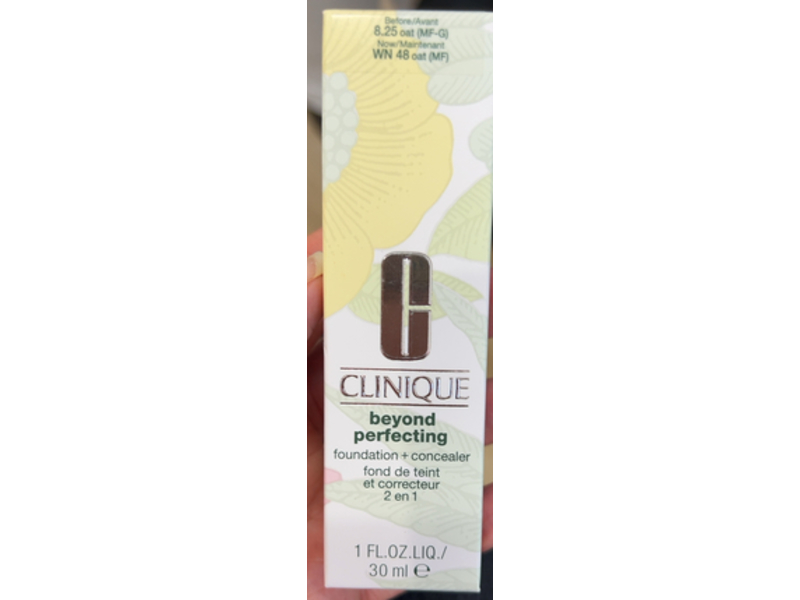Clinique Beyond Perfecting Foundation + Concealer, WN 48 Oat, 1 fl oz/30 mL