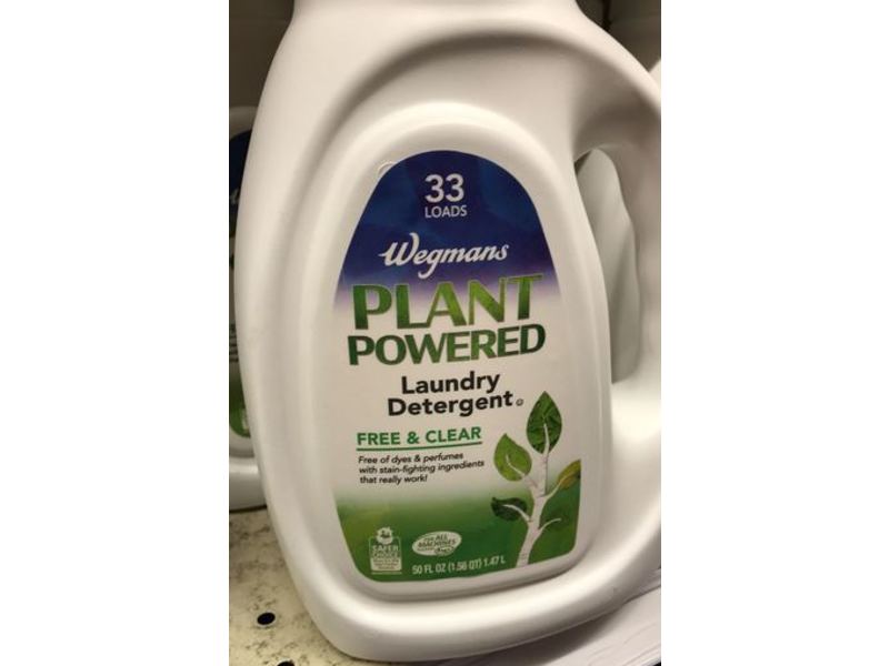Wegmans Plant Powered Laundry Detergent, Free & Clear, 33 Loads, 50 fl oz/1.47 L