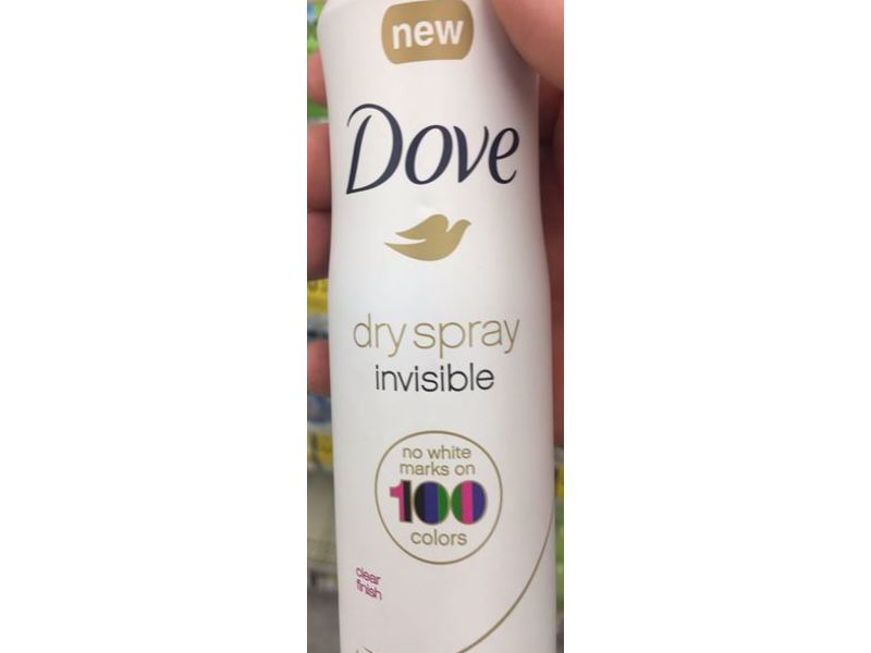 Dove Invisible Dry Spray Antiperspirant Deodorant, Clear Finish, 3.8 oz
