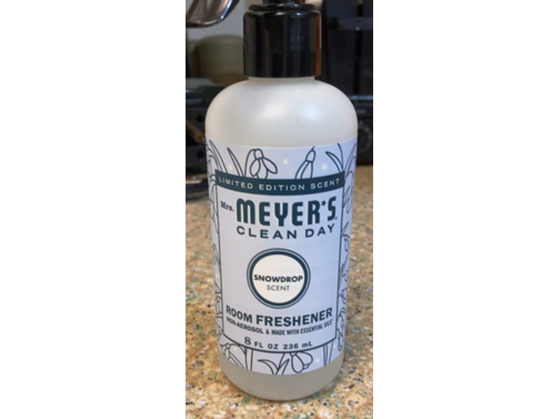 Mrs. Meyer's Clean Day Room Freshener, Snowdrop Scent, 8 fl oz/236 mL
