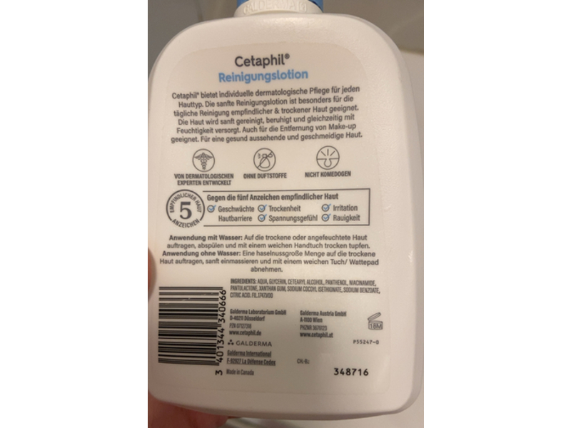 Cetaphil Gentle Cleansing Lotion, 460 mL