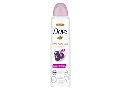 Dove Antiperspirant Dry Spray, Acai Berry & Lotus Flower, 3.8 fl oz/107 g