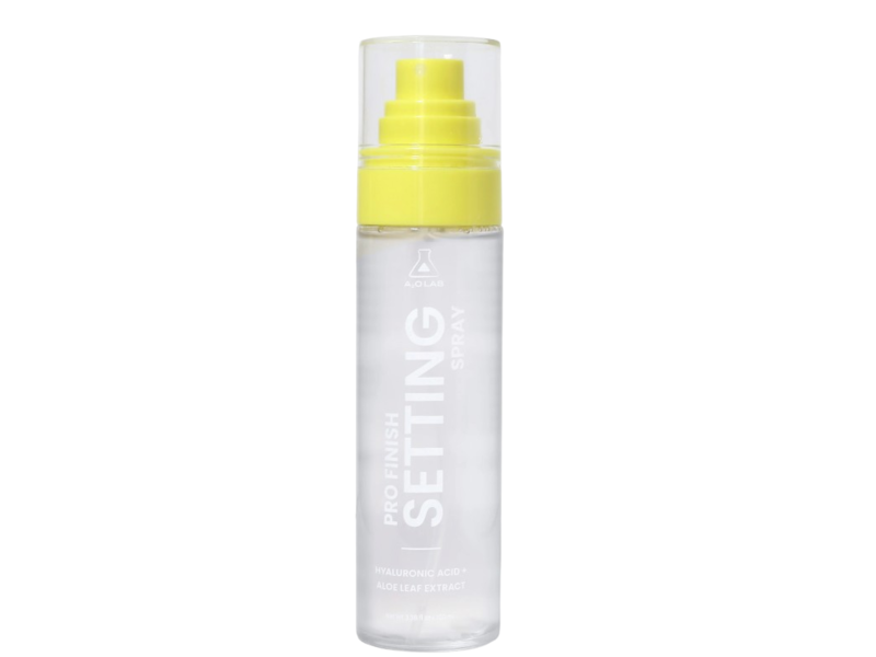 A2o Lab Pro Finish Setting Spray, Hyaluronic Acid+Aloe Leaf Extract, 3.38 fl oz/100 mL