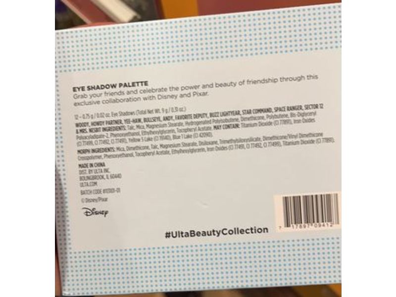 Ulta Beauty You've Got a Friend In Me Eye Shadow Palette, Pixar