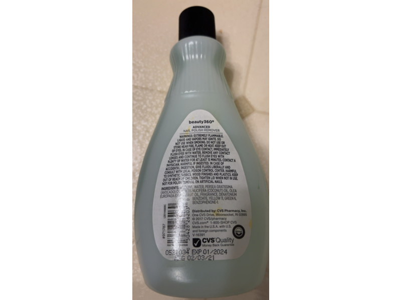 CVS Pharmacy Beauty 360 Advanced Nail Polish Remover, 10 fl oz /295 mL