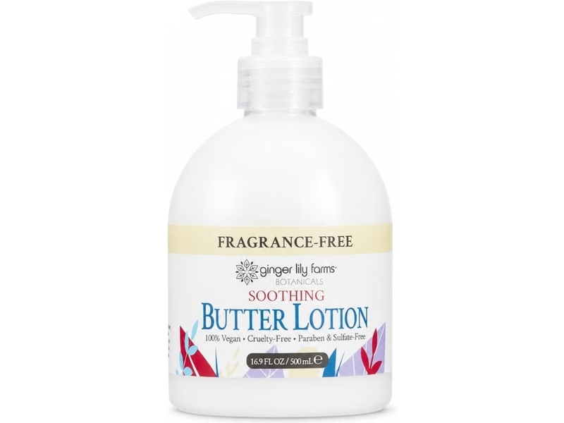 Ginger Lily Farms Botanicals Fragrance-Free Soothing Butter Lotion, 16.9 fl oz/500 mL