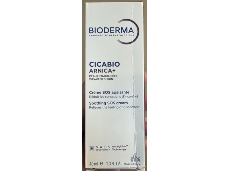 Bioderma Cicabio Arnica+ Soothing SOS Cream, 1.3 fl oz/40 mL