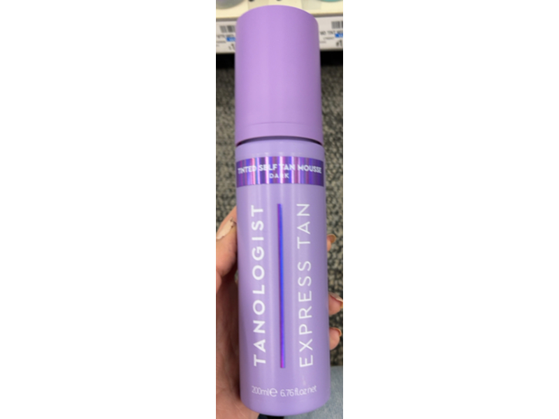 Tanologist Express Tan Tinted Self Tan Mousse, Dark, 6.76 fl oz/200 mL