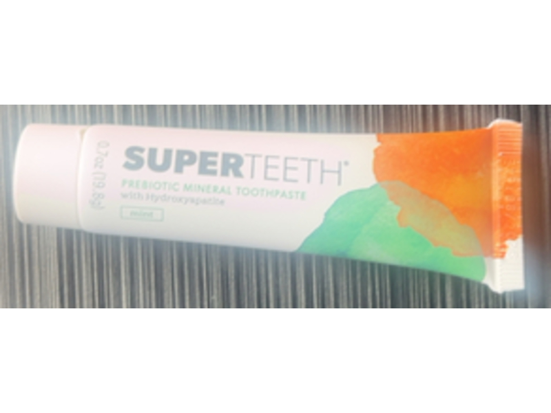 Super Teeth Prebiotic Mineral Toothpaste, Mint, 0.7 oz/19.8
