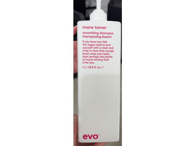 Evo Mane Tamer Smoothing Shampoo, 33.8 fl oz/1000 mL