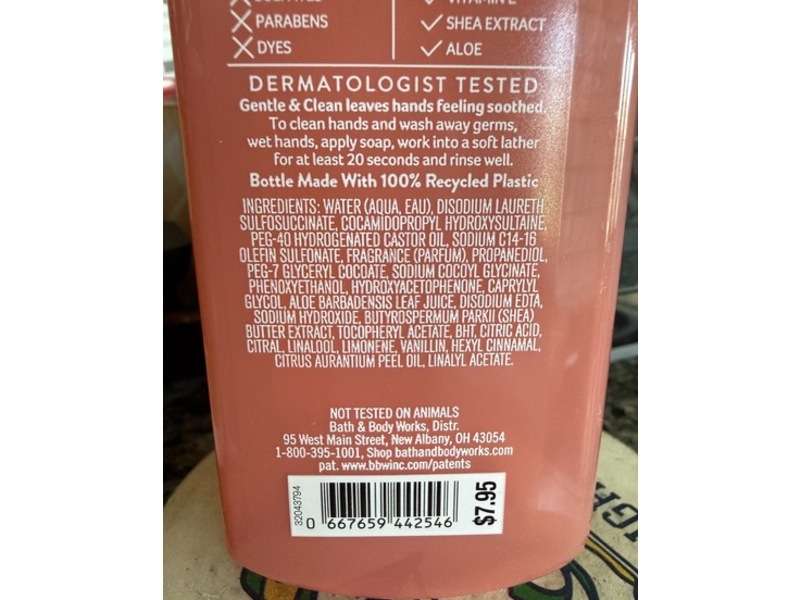 Bath & Body Works Gentle & Clean Foaming Hand Soap, Strawberry Peach Sunset, 8.75 fl oz/259 mL