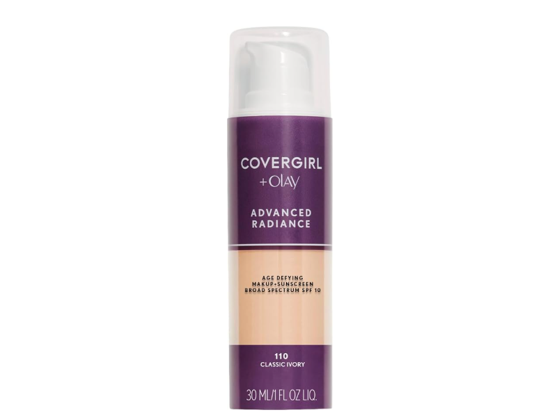 CoverGirl Advanced Radiance Age Defying Foundation, Creamy Natural SPF10, 1 fl oz/30 mL