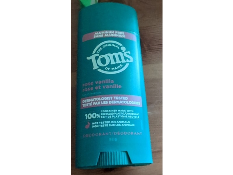 Tom's Of Maine Deodorant, Rose Vanilla, 92 g