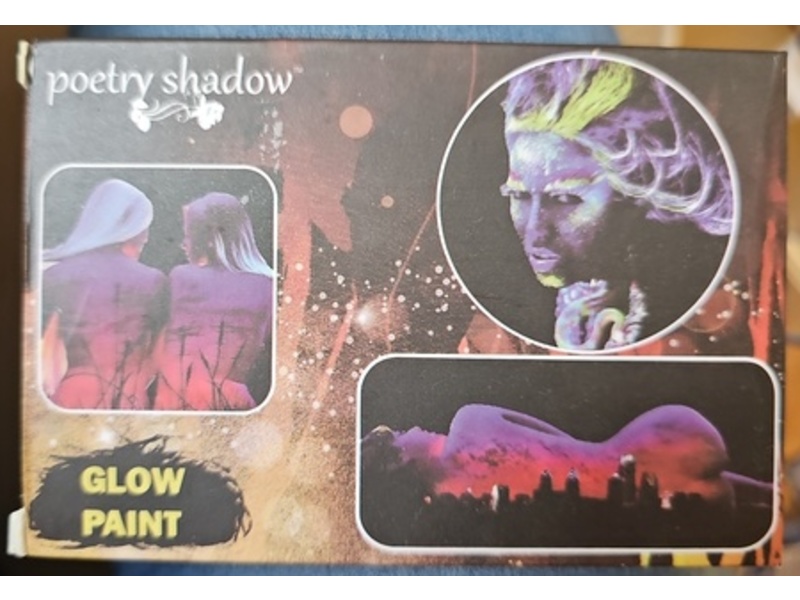Poetry Shadow Water Base Face & Body Glow Painting Kit, 8 Color Set