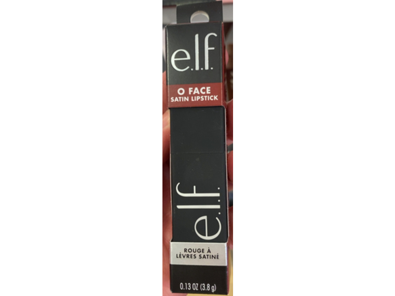 e.l.f. O Face Satin Lipstick, Own It Burnt Deep Red, 0.13 oz/3.8 g
