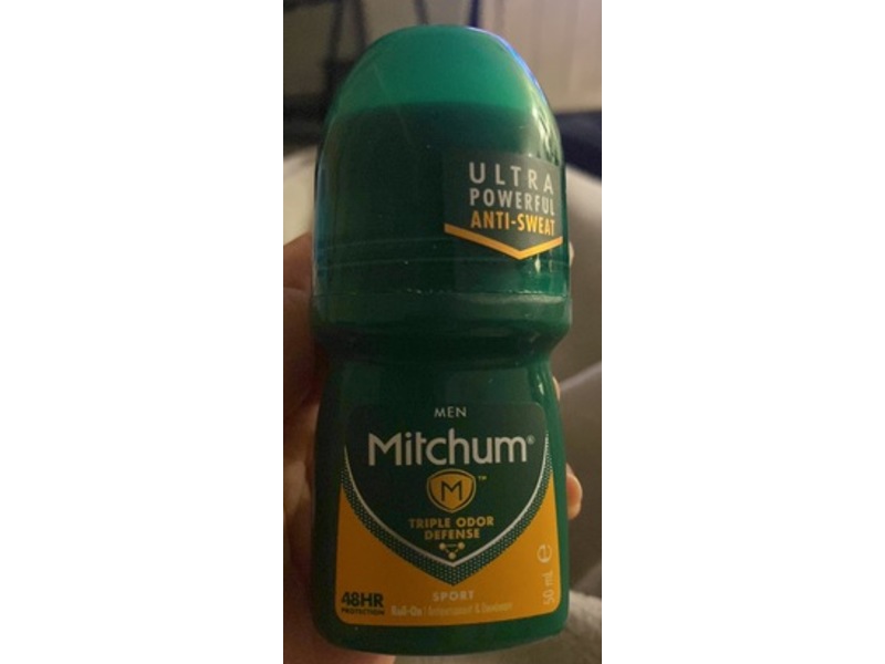 Mitchum Triple Odor Defense Antiperspirant & Deodorant Roll On, Sport, 50 mL