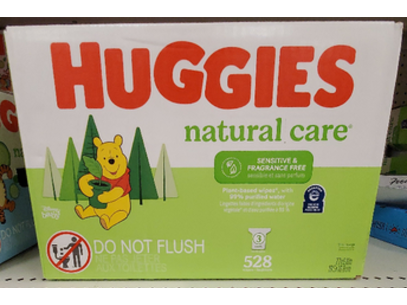 Huggies Natural Care Baby Wipes, Sensitive & Fragrance Free, 528 Count