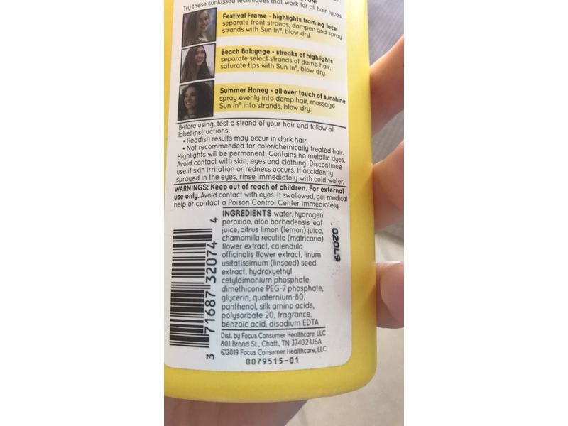 Sun-In Hair Lightener Spray Lemon Fresh, Lemon Fresh 4.7 oz