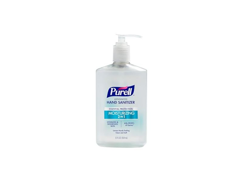 Purell Moisturizing 2 In 1 Advanced Hand Sanitizer, Clean Scent, 12 fl oz/354 mL