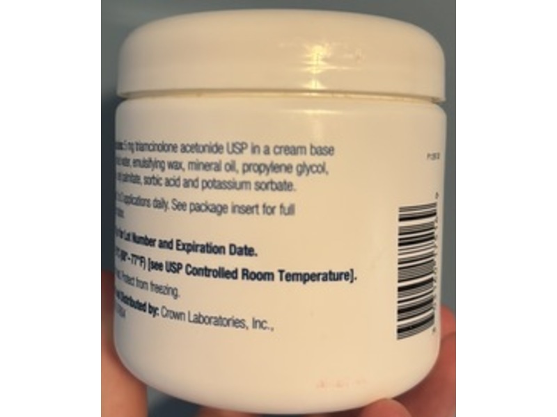 Triderm (triamcinolone acetonide) Cream, 454 g, Crown Laboratories (Rx)