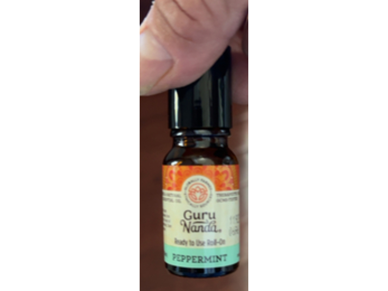 Gurunanda Roll-On, Peppermint, 1 oz/30 mL