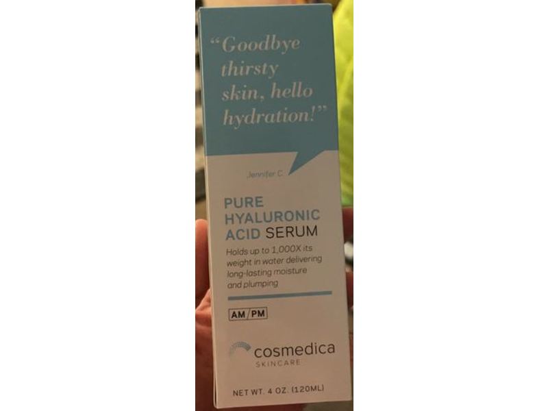 Cosmedica Skincare Pure Hyaluronic Acid Serum, 4 oz / 120 ml