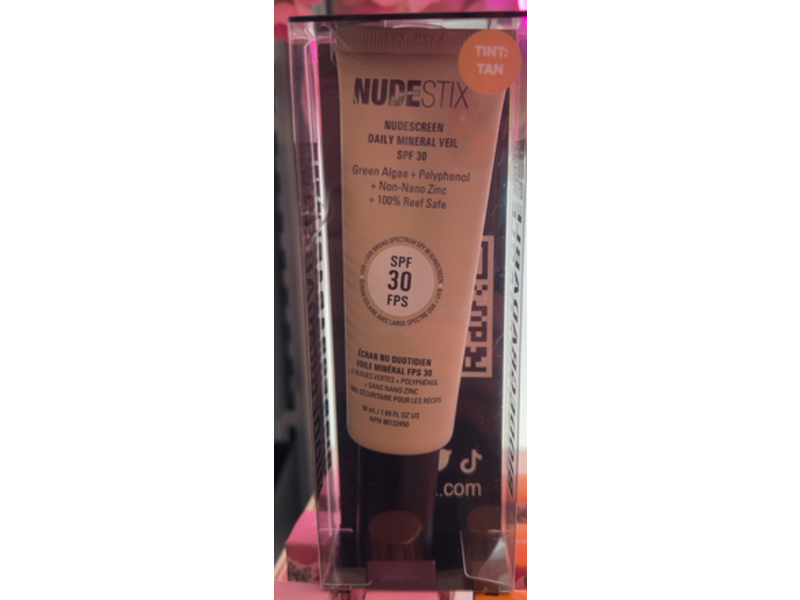 Nudestix Nudescreen Daily Mineral Veil, Tan, SPF 30, 1.69 fl oz/50 mL