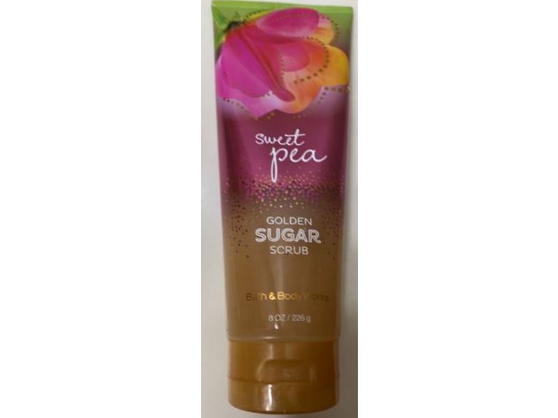 Bath & Body Works Golden Sugar Scrub, Sweet Pea, 8 oz/226 g