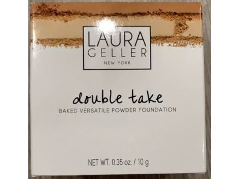 LAURA GELLER NEW YORK Double Take Baked Versatile Powder Foundation, Fair, 0.35 oz/10 g