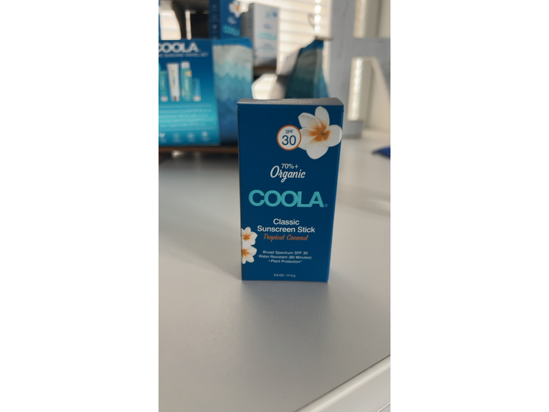 Coola Classic Sunscreen Stick, Tropical Coconut, SPF 30, 17 g