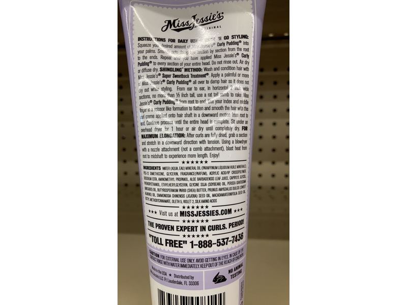 Miss Jessies Curly Pudding Curl Cream 8.5 fl oz/250 mL