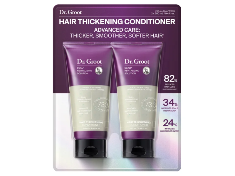 Dr.Groot Scalp Revitalizing Solution Hair Thickening Conditioner, 9.4 fl oz/280 mL, Pack Of 2