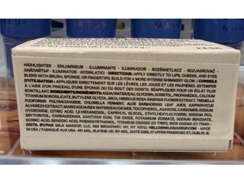 Milk Makeup Cooling Water Jelly Shimmer Highlighter, Ice Pop, 0.17 oz/5 g