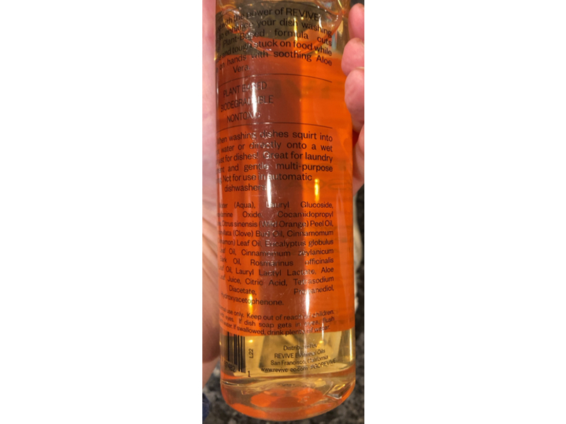 Revive Protect Dish Soap, 100% Pure Essential Oils, 12 fl oz/355 mL